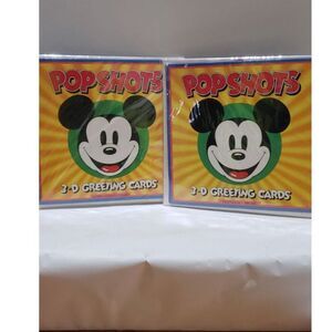 Pop Shots. Mickey Mouse Greeting Cards. Happy Birthday and I Love You. Sealed.